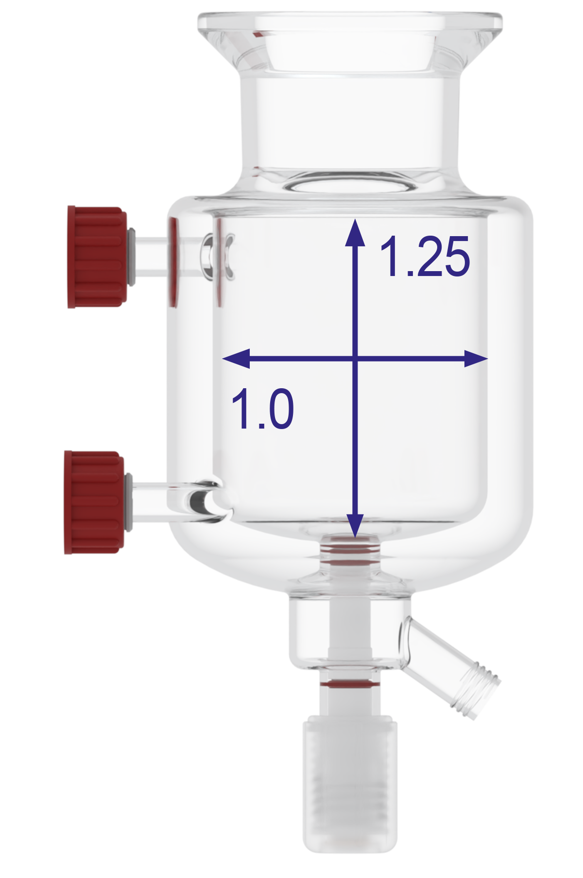 RA33926 Reactor-Ready Mini Vessel - Aspect ratio graphic